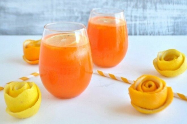 Апельсиновый лимонад с лимонным соком